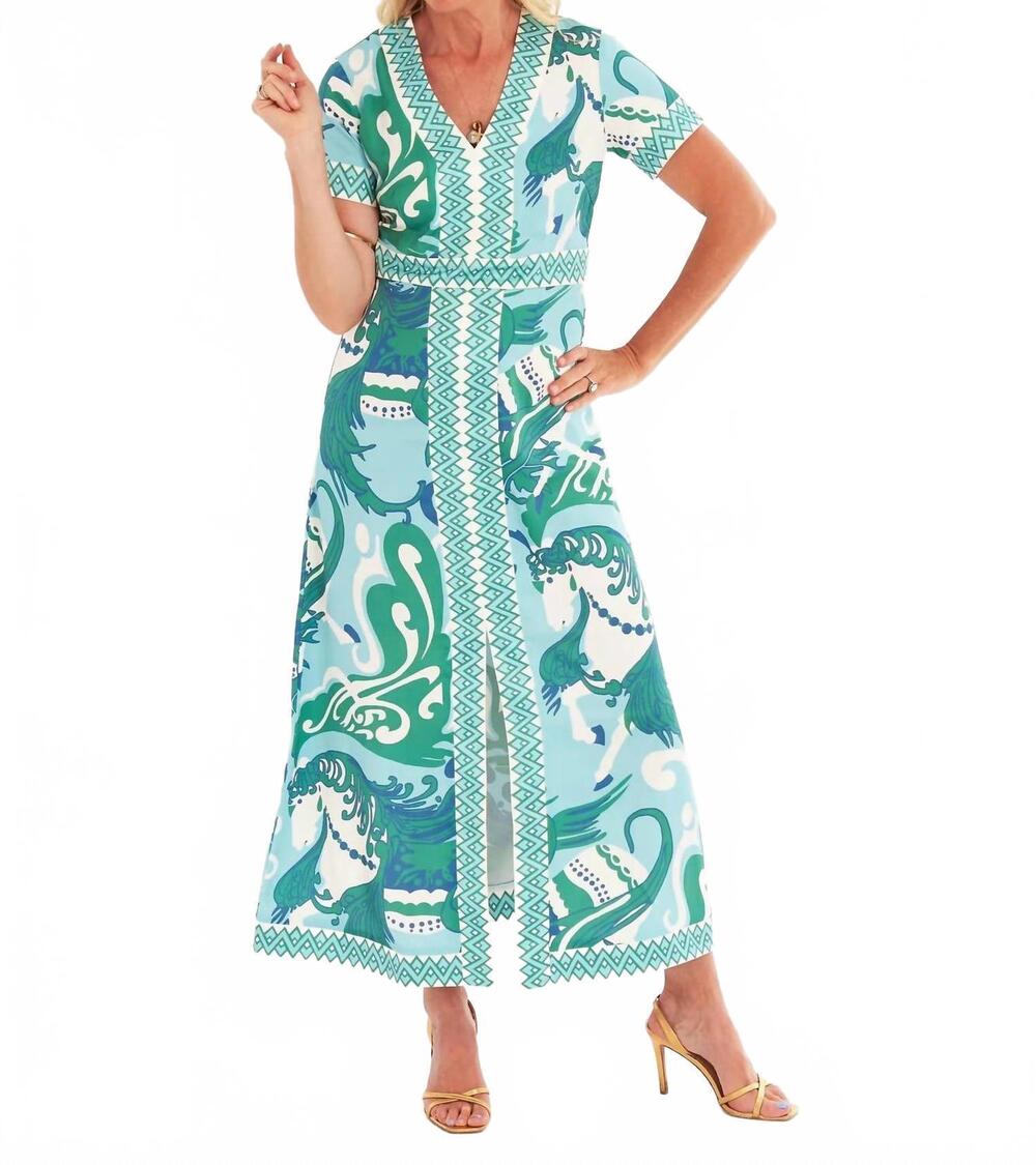 NEW CK BRADLEY leland midi dress in nouveau robbins egg